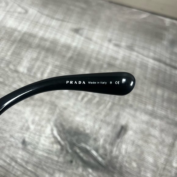Prada Women's Minimal Baroque PR 27NS 1AB3M1 Black/Grey Gradient Sunglasses - Picture 7 of 8